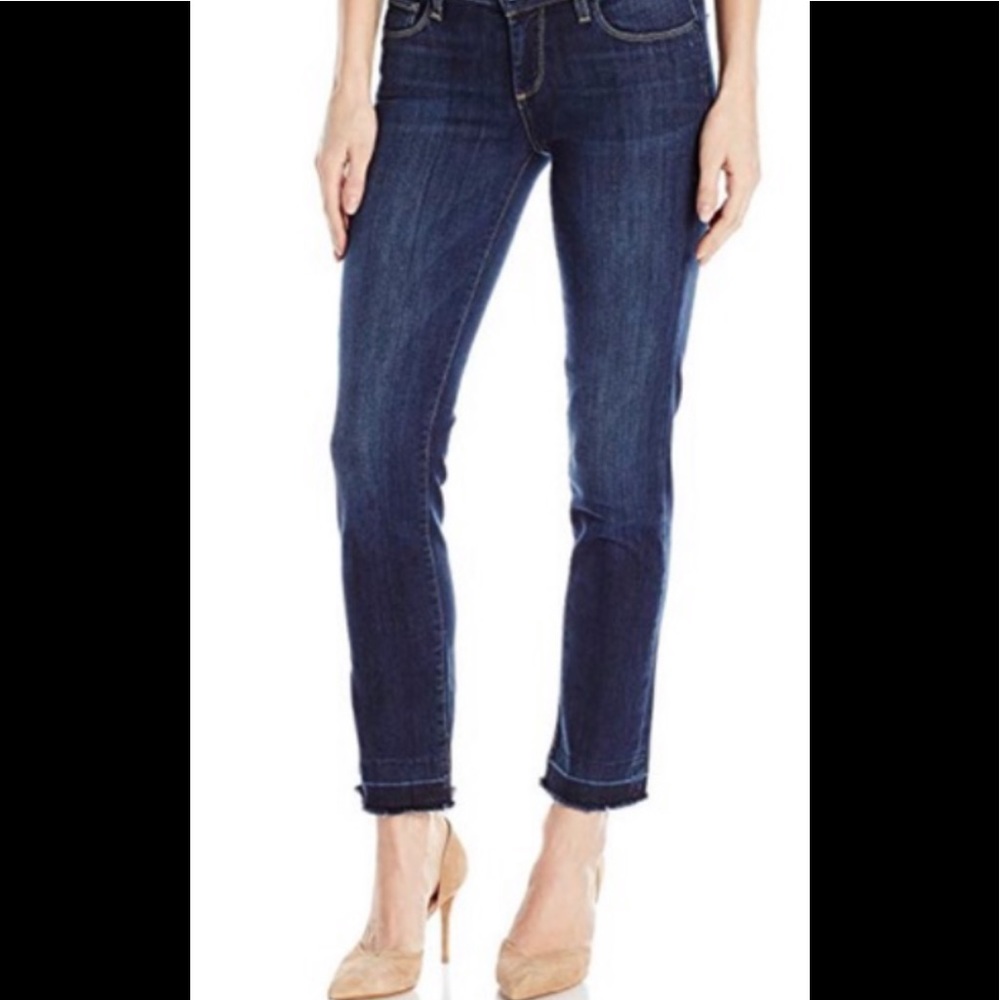 Paige Miki Straight Raw Hem Jeans sz 25
